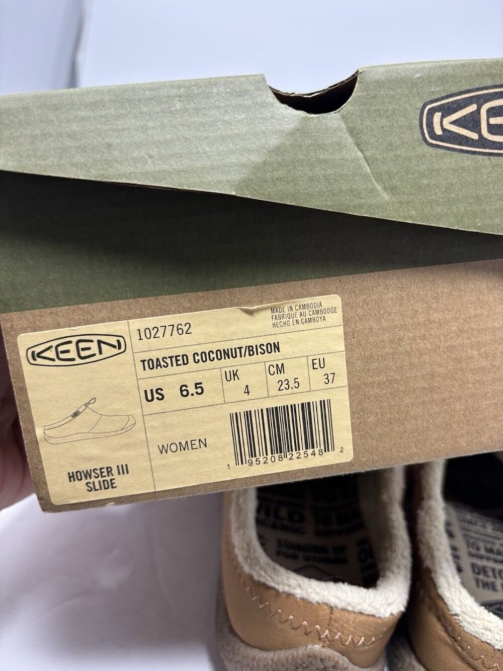 Keen Howser III Slide Shoes Womens Size 6.5 Toasted Coconut Slip On Comfort - Picture 7 of 8